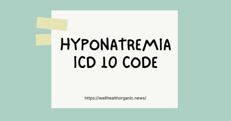 Hyponatremia ICD 10 Code